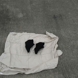 Black dresses velvet shoes